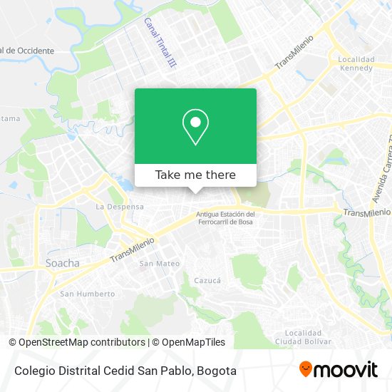 Mapa de Colegio Distrital Cedid San Pablo