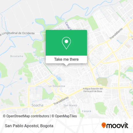 San Pablo Apostol map