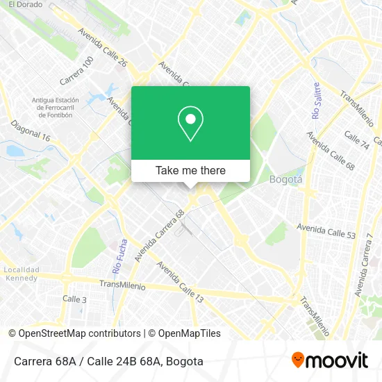 Carrera 68A / Calle 24B 68A map