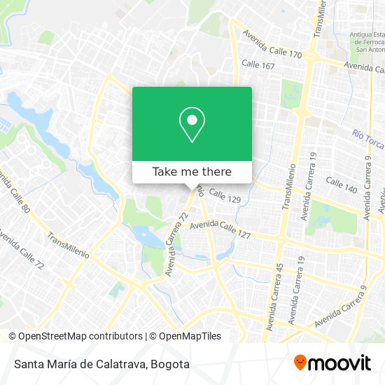 Mapa de Santa María de Calatrava