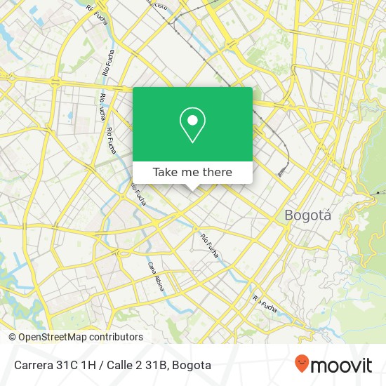 Mapa de Carrera 31C 1H / Calle 2 31B
