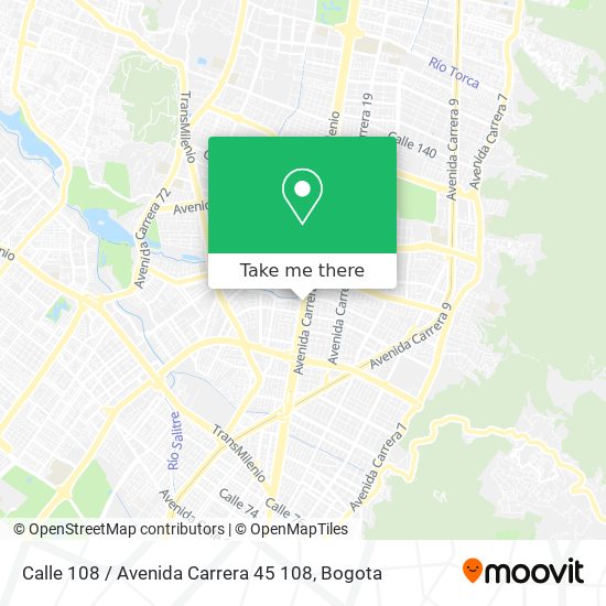 Calle 108 / Avenida Carrera 45 108 map