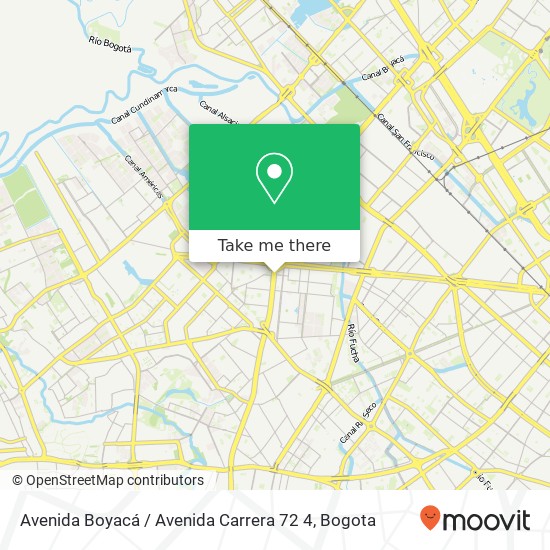 Avenida Boyacá / Avenida Carrera 72 4 map