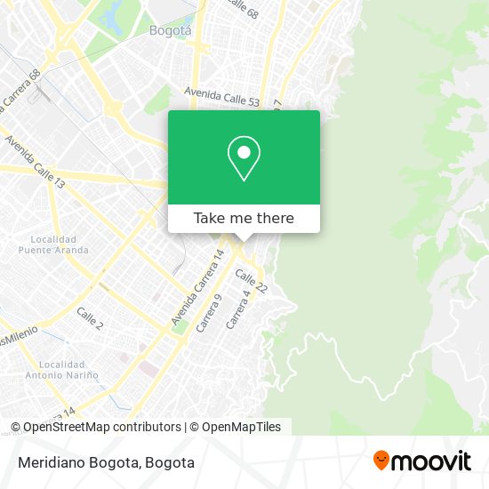 Meridiano Bogota map