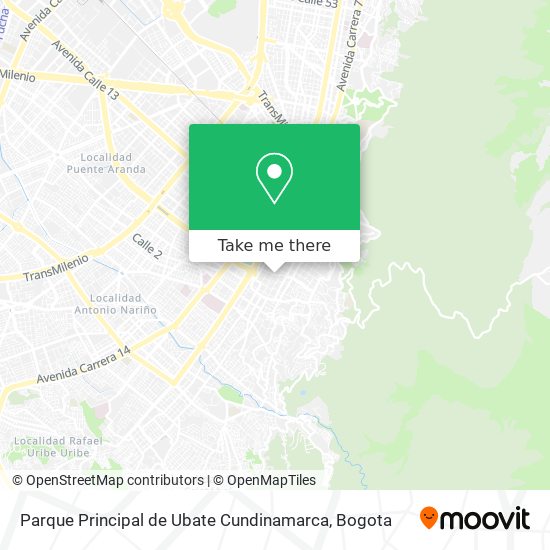 Parque Principal de Ubate Cundinamarca map