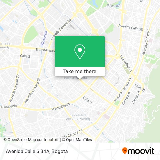 Avenida Calle 6 34A map