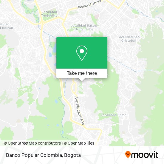 Banco Popular Colombia map