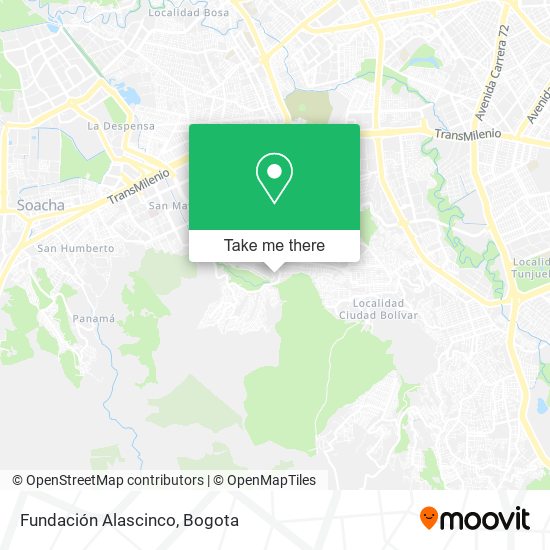 Fundación Alascinco map
