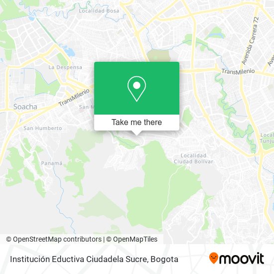 Mapa de Institución Eductiva Ciudadela Sucre