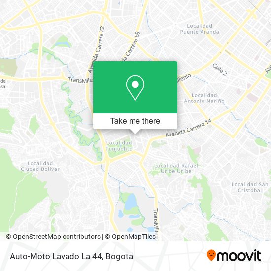 Mapa de Auto-Moto Lavado La 44