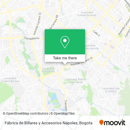 Fábrica de Billares y Accesorios Nápoles map