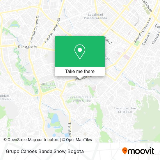 Grupo Canoes Banda Show map