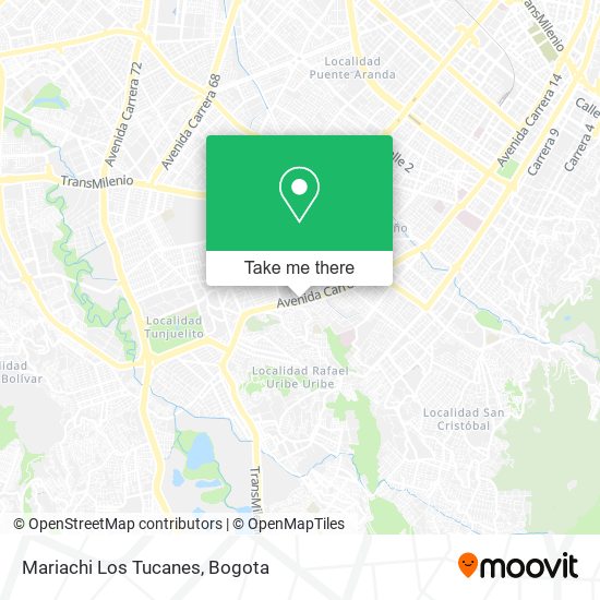 Mariachi Los Tucanes map