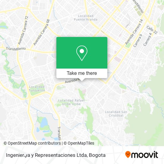 Ingenierيa y Representaciones Ltda map