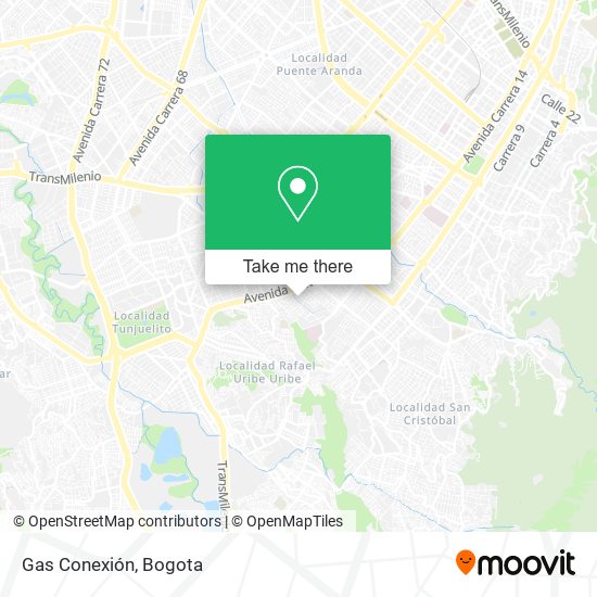 Gas Conexión map