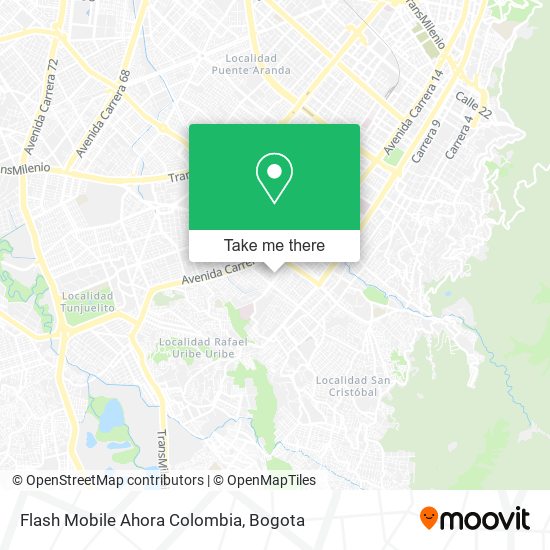 Mapa de Flash Mobile Ahora Colombia