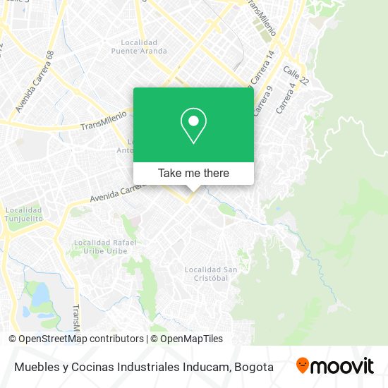 Muebles y Cocinas Industriales Inducam map