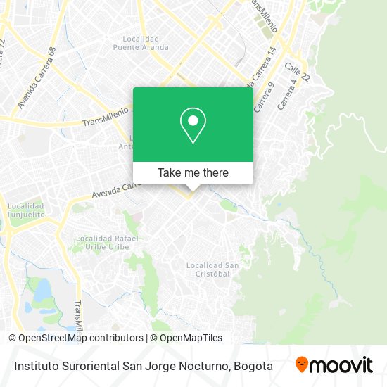 Instituto Suroriental San Jorge Nocturno map