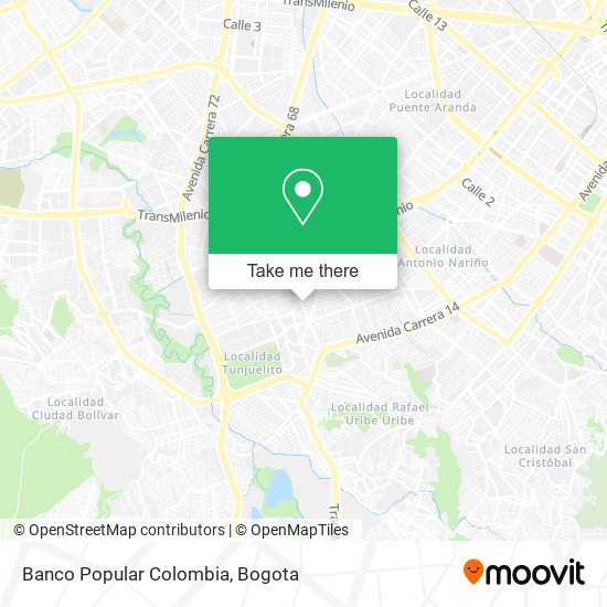 Banco Popular Colombia map