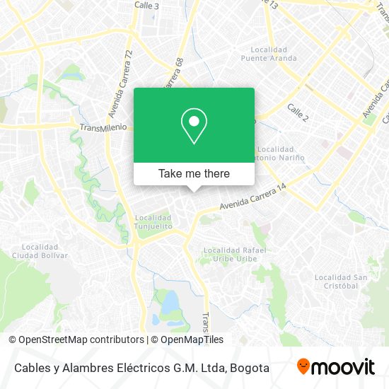 Mapa de Cables y Alambres Eléctricos G.M. Ltda