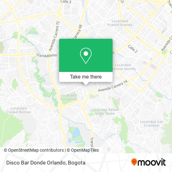 Disco Bar Donde Orlando map