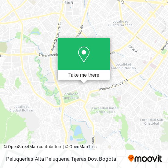 Peluquerías-Alta Peluqueria Tijeras Dos map