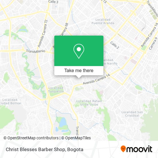 Christ Blesses Barber Shop map