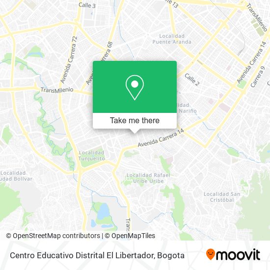Centro Educativo Distrital El Libertador map