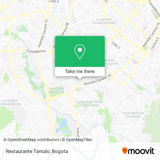 Restaurante Tantalo map