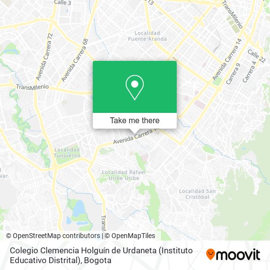 Colegio Clemencia Holguín de Urdaneta (Instituto Educativo Distrital) map