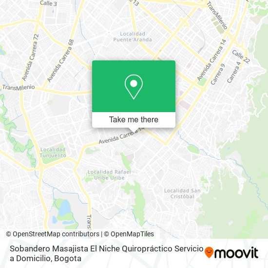 Sobandero Masajista El Niche Quiropráctico Servicio a Domicilio map