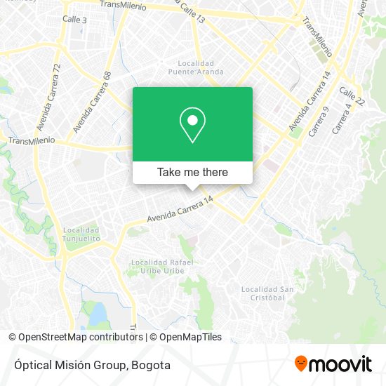 Óptical Misión Group map