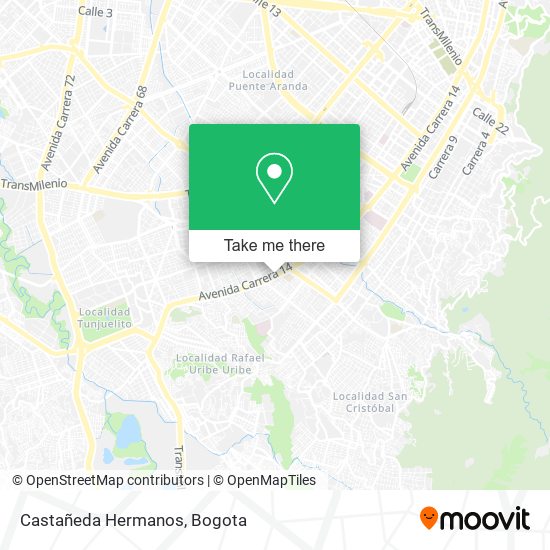 Castañeda Hermanos map