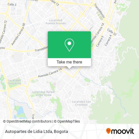 Autopartes de Lidia Ltda map