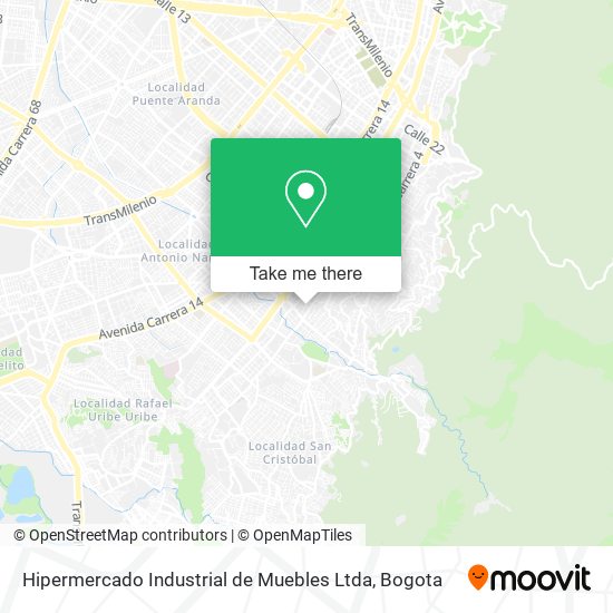 Mapa de Hipermercado Industrial de Muebles Ltda