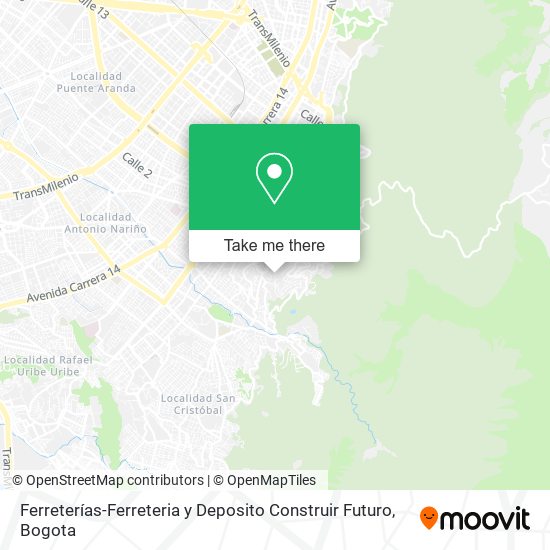 Ferreterías-Ferreteria y Deposito Construir Futuro map