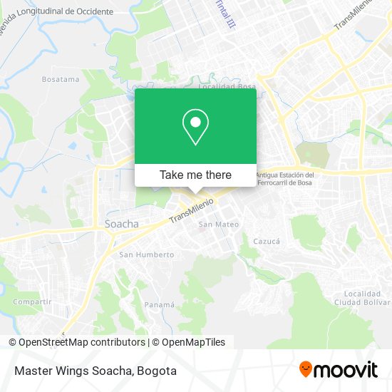 Master Wings Soacha map