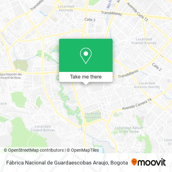 Fábrica Nacional de Guardaescobas Araujo map