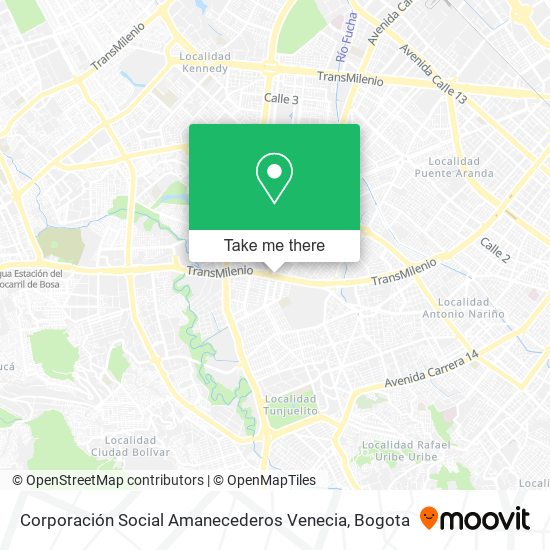 Corporación Social Amanecederos Venecia map