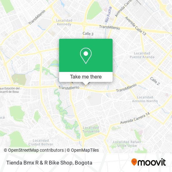 Tienda Bmx R & R Bike Shop map