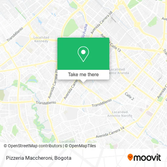 Pizzeria Maccheroni map