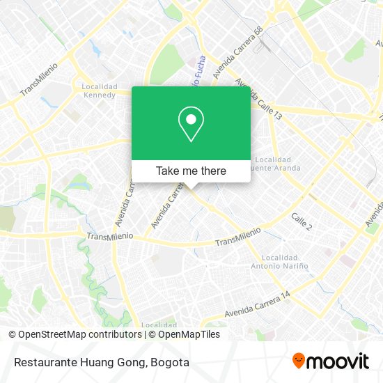 Mapa de Restaurante Huang Gong