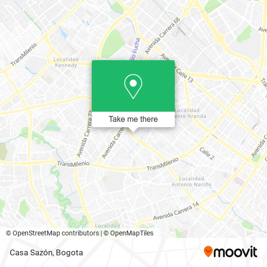 Casa Sazón map