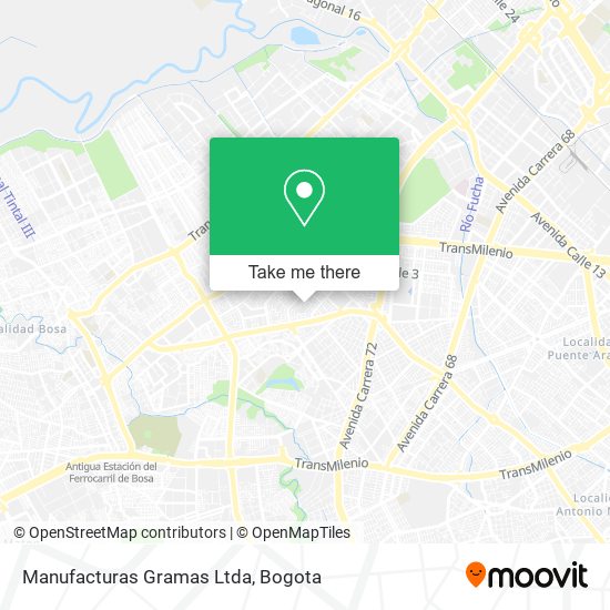 Mapa de Manufacturas Gramas Ltda