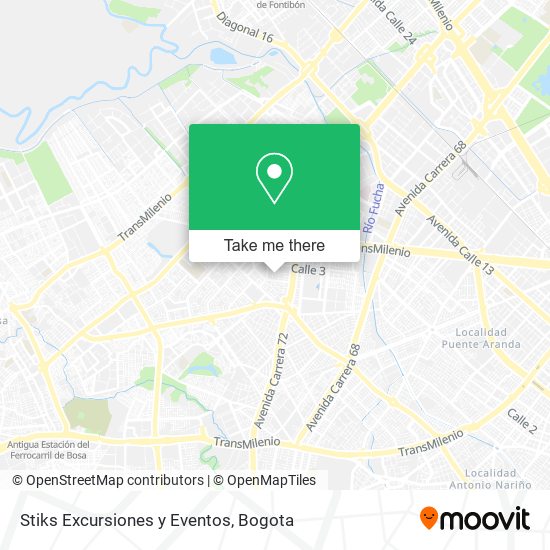 Stiks Excursiones y Eventos map