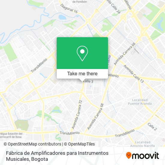 Fábrica de Amplificadores para Instrumentos Musicales map