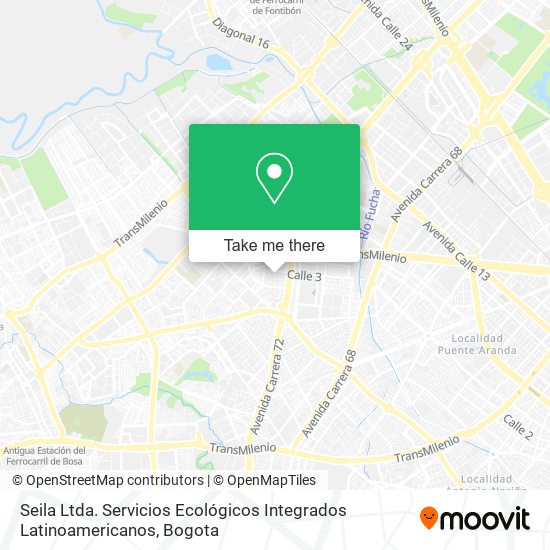 Mapa de Seila Ltda. Servicios Ecológicos Integrados Latinoamericanos