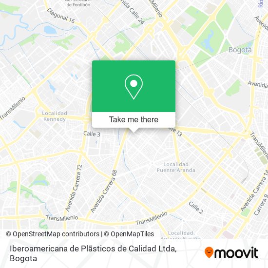 Iberoamericana de Plãsticos de Calidad Ltda map