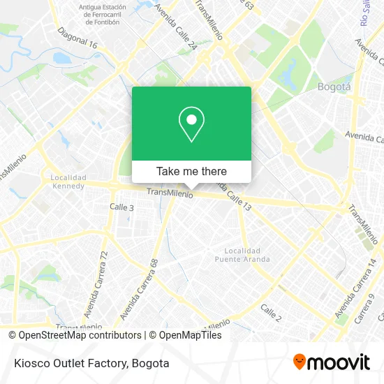 Kiosco Outlet Factory map