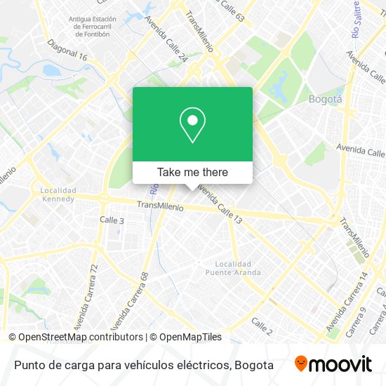 Mapa de Punto de carga para vehículos eléctricos